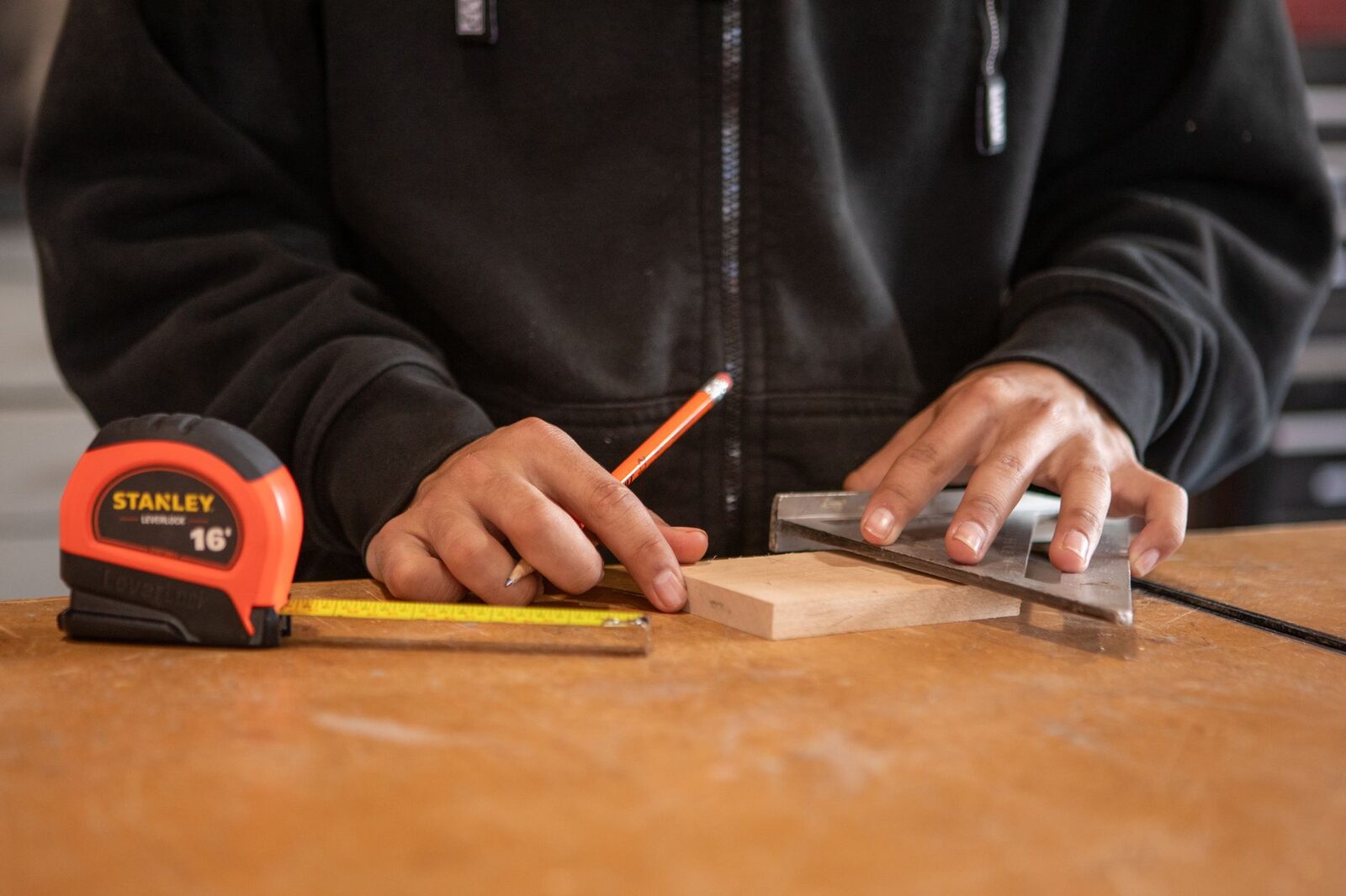 Measuring and marking material for a repair